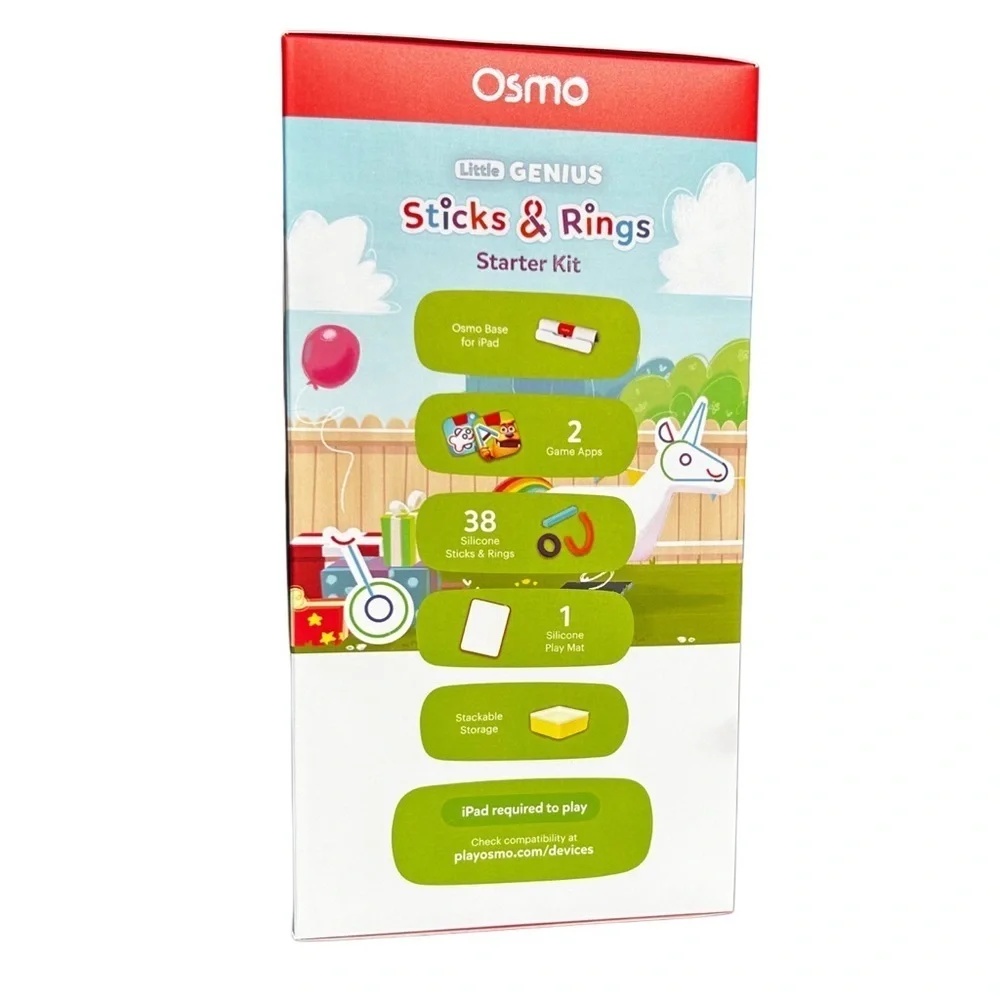 Little Genius Sticks & Rings Starter Kit - Red, Blue, Green